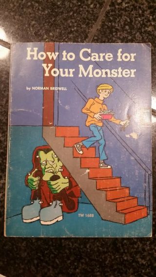 1970 Rare Vintage Scholastic 1st Print How To Care For Your Monster