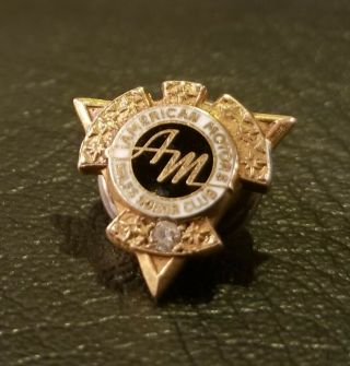 American Motors 10k 1 Diamond Vintage " Sales Honor Club " Pin And Rare Find