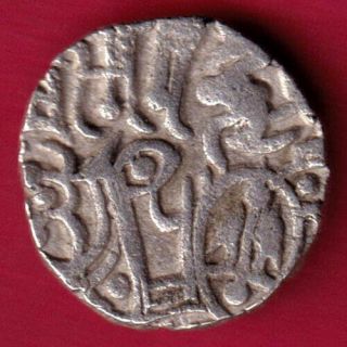 Afghanistan - Horse Man & Bull - Samant Dewa - Hindu Shahi - Rare Silver Coin Bd5
