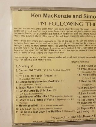 KEN MACKENZIE I ' m Following The Stars CD,  from 1951 - 52 Masters,  RARE 4