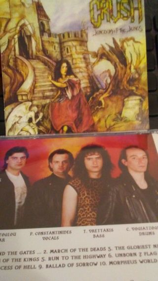 Crush Cd - Kingdom Of The Kings 1993 Rare Melodic Metal / Power Metal