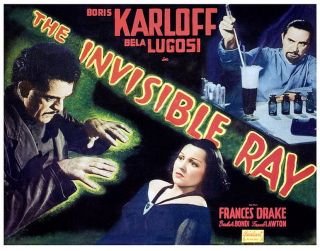 The Invisible Ray Rare Classic Film Dvd 1936 Boris Karloff Bela Lugosi