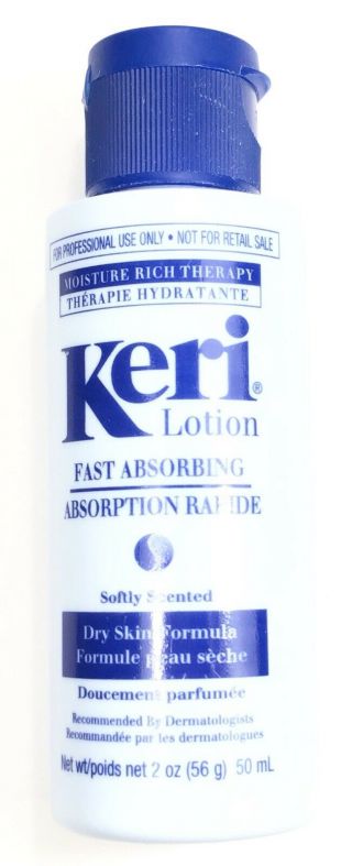Keri Lotion Fast Absorbing Dry Sensitive Skin 2 Oz Travel Size Aloe Vera Rare
