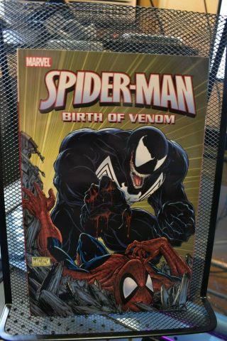 Spider - Man Birth Of Venom Marvel Tpb Rare Oop 252 298 299 300 316 Web 1