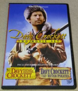 Davy Crockett: King Of The Wild Frontier/river Pirate Dvd Rare Oop