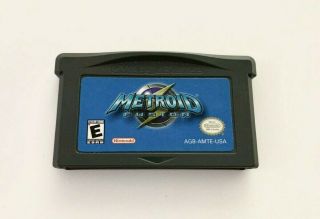 Authentic Metroid Fusion Rare Game Nintendo Gameboy Advance Sp Gba