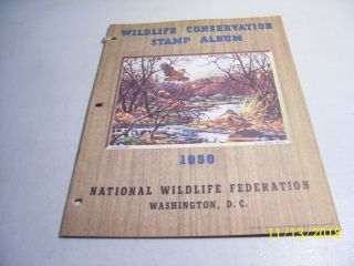 Rare 1950 National Wildlife Federation Restoration Week Poster Stamp Album