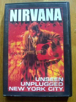 Vtg Nirvana Rare Dvd Unseen / Unplugged Nyc 1992 & 1993,  Bonus Rare Footage