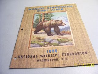 Rare 1956 National Wildlife Federation Restoration Week Poster Stamp Album