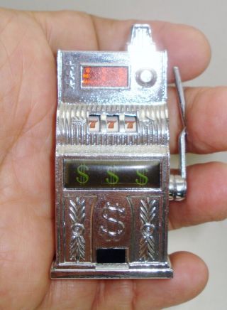 Vintage Rare Cigarette Lighter Slot Machine Design Nr