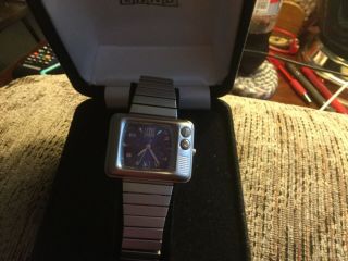 Vintage Tv Land Promotional Watch With Stainless Steel Stretch Band Vary Rare