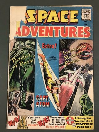 Rare 1960 Charlton Space Adventures 34 Classic Captain Atom Cover