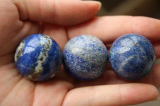 Top 116g Natural Rare Lapis Lazuli Crystal Sphere Ball Healing B35