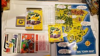 Complete Pokemon Yellow - Rare Japanese Version - Gameboy Cib - With Map Saves