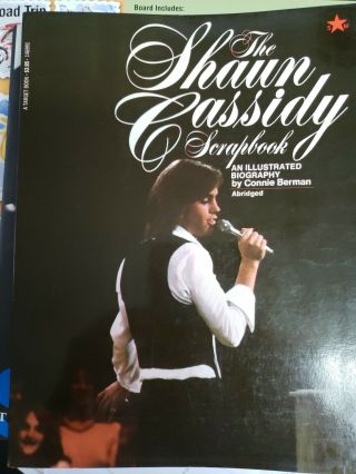 The Shaun Cassidy Scrapbook By Connie Berman 1978 Rare Paperback Book