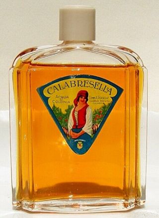 Rare Vintage 80s Italy Calabresella Acqua Di Colonia Perfume Cologne By Tedesco