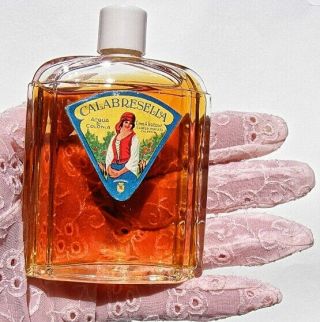 Rare Vintage 80s Italy Calabresella Acqua Di Colonia Perfume Cologne by Tedesco 4