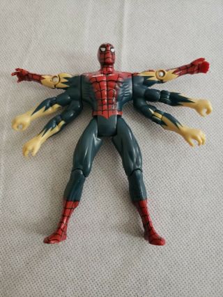 1995 Toy Biz Marvel Six Arm Spider - Man Animated Series Figure Rare