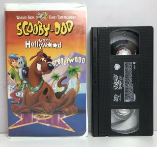 Scooby - Doo Goes Hollywood Vhs Video Tape Wb 1997 Rare Vtg Clamshell Nearly