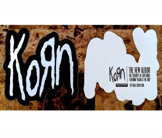 Korn The Serenity Of Suffering Ltd Ed Rare Sticker,  Metal Rock Stickers