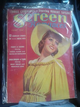 Very Rare 1938 Screen Romances Loretta Young