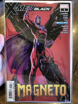 X Men Black 1 Magneto J Scott Campbell Signed Rare