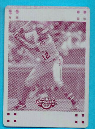 Rare 2007 Topps Alfonso Soriano Chicago Cubs Magenta Printing Plate 61 Card 1/1