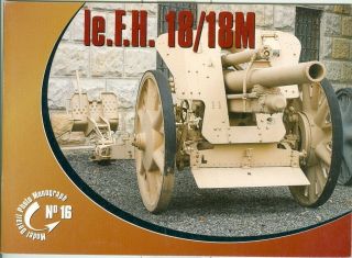 Photo Monograph - Wwii - Heavy Artillery - Le.  F.  H.  18/18m 105mm Field Gun - Detail - Rare