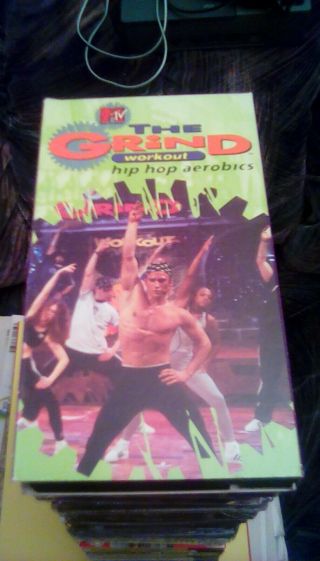 Mtv The Grind Workout Hip Hop Aerobics (1995) Vhs Music Television Exercise Rare