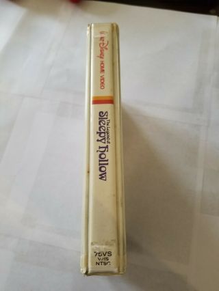Walt Disney Sleepy Hollow 1983 75VS VHS White Clam Rare Home Video 3