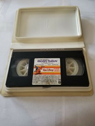 Walt Disney Sleepy Hollow 1983 75VS VHS White Clam Rare Home Video 4