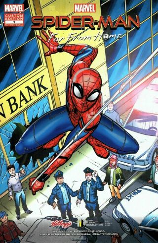 Spider - Man Far From Home Marvel Custom Edition No.  1 Kellogg 