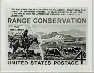 Rare Publicity Photo Essay 1176 Range Conservation The Trail Boss Cm Russell