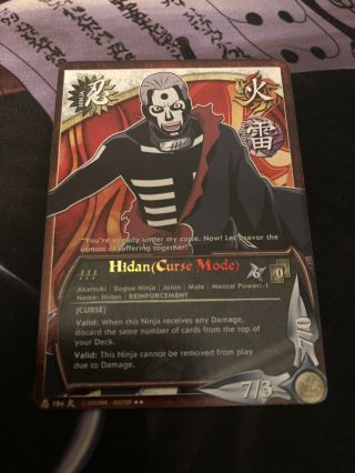 Naruto Cards Tcg Ccg Hidan (cursed Mode) 784 Rare Combined