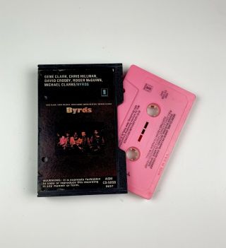 Byrds Self - Titled Rare Pink Cassette Tape In Slipcase