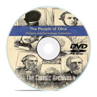 Ohio Oh,  People Cities Towns,  History And Genealogy 325 Rare Books Dvd Cd B14