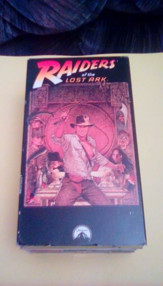 Raiders Of The Lost Ark Rare Paramount Release 1989 Vhs Harrison Ford