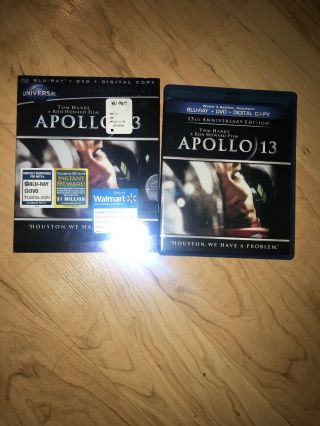 Apollo 13 Blu - Ray Dvd Combo Set Rare Oop 100th Anniversary Slipcover Tom Hanks