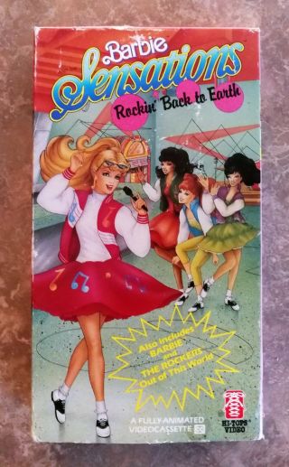 Barbie Sensaions Rockin Back To Earth & Out Of This World - Vhs - Rare - Oop