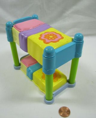 Dora the Explorer BUNK BED SET Expands Dollhouse Sized 5 Inches Long Rare 2