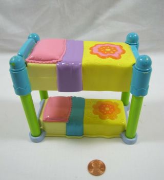 Dora the Explorer BUNK BED SET Expands Dollhouse Sized 5 Inches Long Rare 3