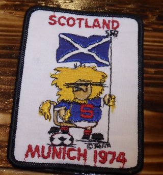 Rare Scotland World Cup 1974 Munich Germany Sew On Patch - Football - Ref S1