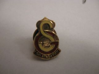 Rare Old Galatasaray Turkish Football Club (2) Enamel Press Pin Badge