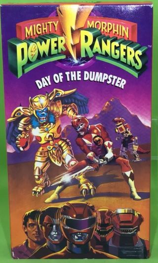 Mighty Morphin Power Rangers: Day Of The Dumpster Vhs 1993 Rare Oop