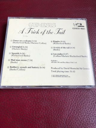 Genesis - Trick Of The Tail A (1994) Very Rare No Barcode 2