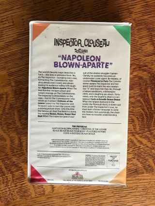 INSPECTOR CLOUSEAU Napoleon Blown - Aparte VHS Viddy - Oh For Kids RARE 5