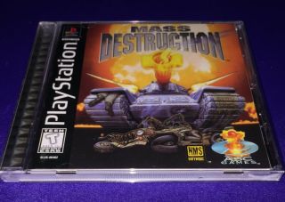 (g402) Rare Collectible Classic Vintage Sony Playstation Ps1 Mass Destruction