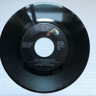 I Got A Feeling In My Body/honky Tonk Angel,  Elvis Presley 7 " Vinyl Usa Rare Ex