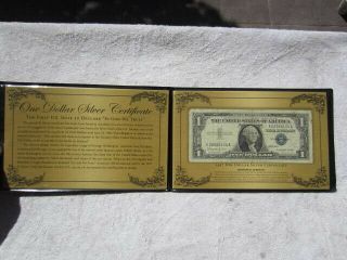 1957 B Star Note $1 One Dollar Silver Certificate Rare Blue Seal In Case 2