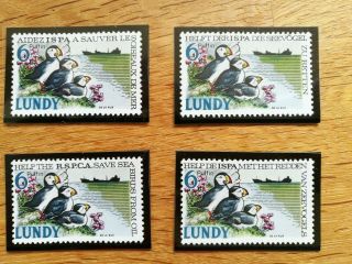 Lundy Set Of Stamps,  Help Save The Rspca 1967,  Rare